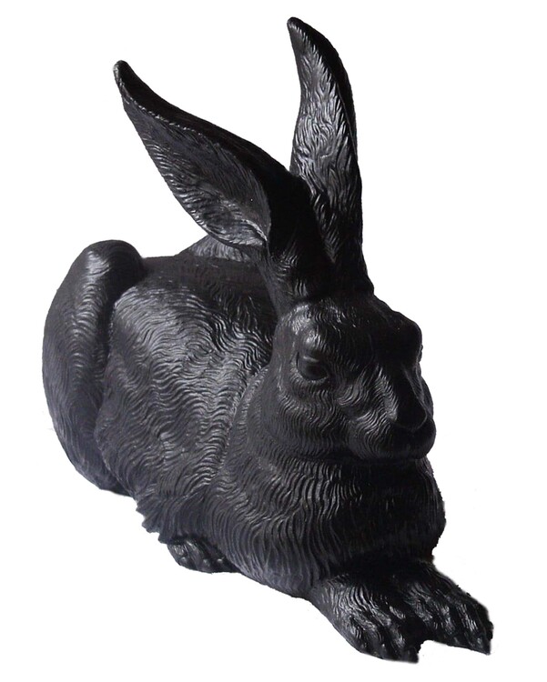 Dürers Hase (schwarz)