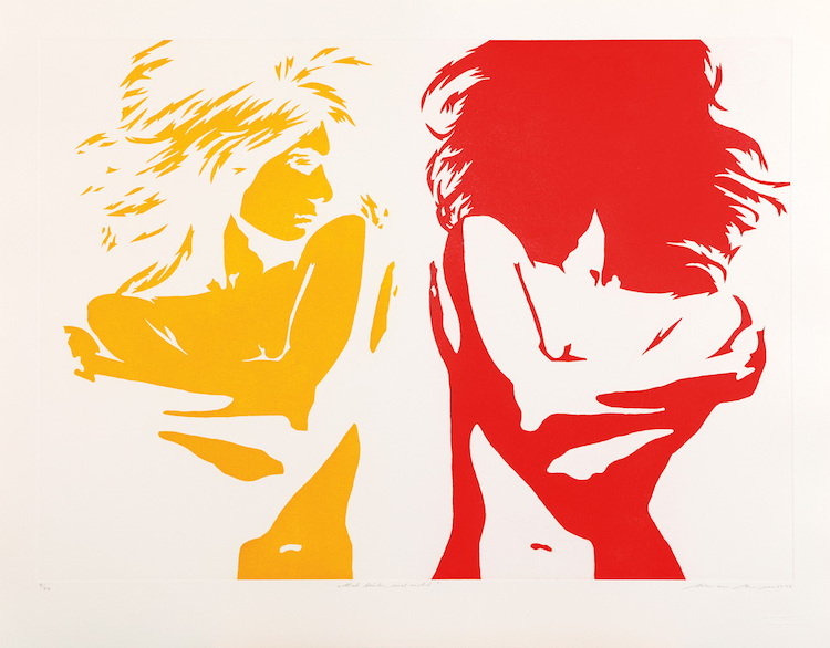 Radierung: Mal links, mal rechts