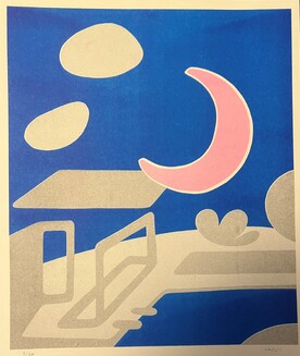 Mond über Mineralbad Berg